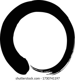 brush circle black ring round handwriting