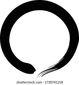 brush circle black ring round handwriting.