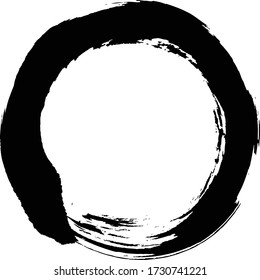 brush circle black ring round handwriting.
