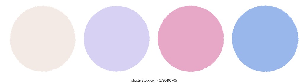 Brush Circle Logo Template Vector	
