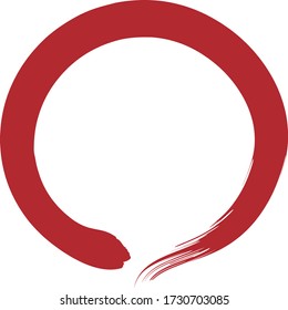 brush circle ring round handwriting