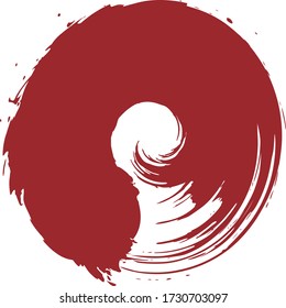 brush circle ring round handwriting