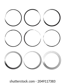brush circles design . abstract  circles  design