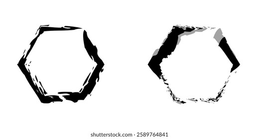 Brush circles. grunge circles. Brush circles deign eps 10 Art end Illustration