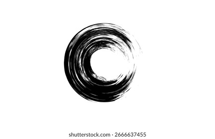 Brush circles. grunge circles. Brush circles design.EPS10