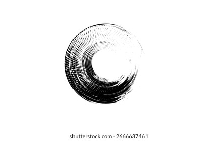 Brush circles. grunge circles. Brush circles design.EPS10