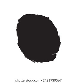 Brush circles round shape Stock black color design.