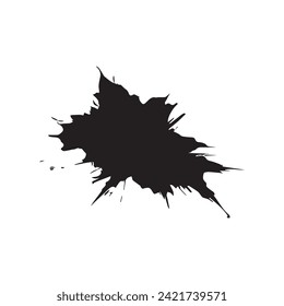 Brush circles round shape Stock black color design.