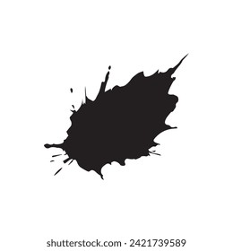 Pinselkreise runden Form Stock schwarze Farbe Design.