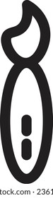 Brush Clean Tool Outline Icon