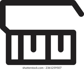 Brush Clean Tool Outline Icon