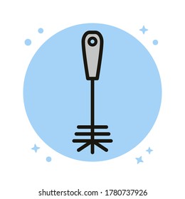 Diseño del icono del filtro de pincel. Ilustración de vectores de higiene y equipo limpio