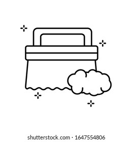 Brush, cleaning, foam icon. Simple line, outline vector elements of hygiene icons for ui and ux, website or mobile application
