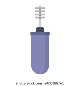 Brush cleaning illustrated on a white background