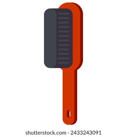 Brush for cleaning vector cartoon illustration isolated on a white background.