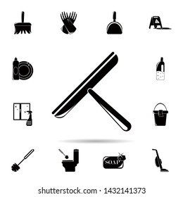 Brush for cleaning windows icon. Universal set of cleaners for website design and development, app development