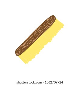 Brush for Clothes, Zero Waste Reusable Object, Eco lifestyle Concept Vector Illustration