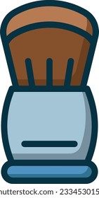 Icono de línea de color del pincel - Icono único, vector