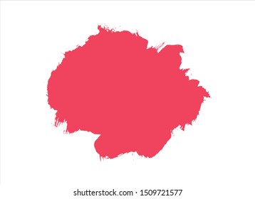 brush color red  vector graffiti illustration.