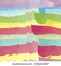 Brush colorful designs seamless pattern
