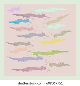 brush colorful scarf