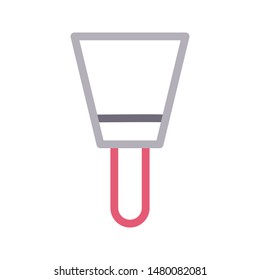 brush colour line vector icon
