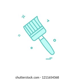 brush colour paint icon vector design