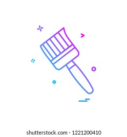 brush colour paint icon vector design