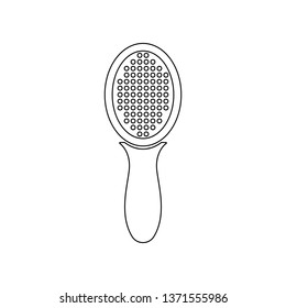 brush comb icon. Element of Barber for mobile concept and web apps icon. Outline, thin line icon for website design and development, app development