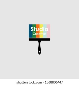 Brush Creative Logo For Company or personal branding vector design