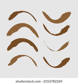 brush curve coffee paint art design grunge