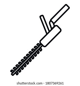 Brush cutter icon. Outline brush cutter vector icon for web design isolated on white background