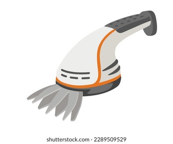 Brush cutter vector illustration isolated on white background