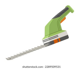 Brush cutter vector illustration isolated on white background