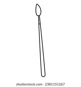 Pinselkunstkünstler erstellen Zeilendoodle