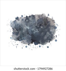brush of draw shades watercolor.vector creative illustration.