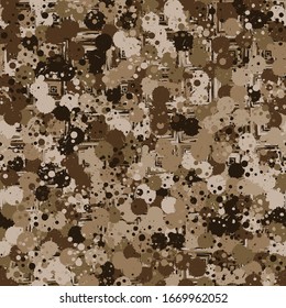 Pinselzeichnung. Paint splash Bild. Chaotische Farbe. Schacher Grunge-Stil. Stilvolle Textur. Nahtlose schlampige Mode.