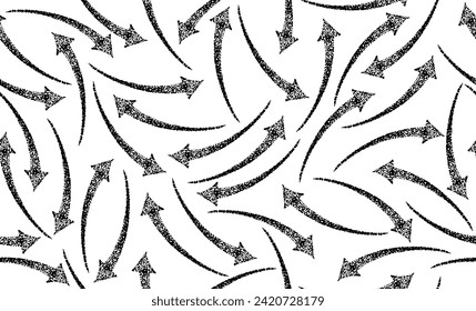 Brush drawn chevron seamless banner. Sketchy style zigzag motif. Vector ink background with rough bold stripes. Tribal ethnic vector texture. Aztec style ornament. Geometric chevron abstract pattern.