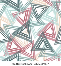  Brush drawn scribble zigzags, circles, triangles and crosses. Zigzag geometric seamless pattern. 