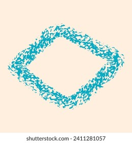 Rhombus grueso del doodle dibujado con pincel. banner negro grunge para tu diseño. Plantilla de fondo pintado abstracto.  bandeja de crayón de tinta y elementos de diseño artístico. Textura de tiza sucia