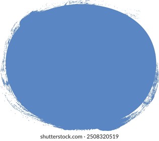 Brush Effect Abstract Circle Shape Vector Illustration