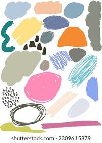 brush element random organic shape