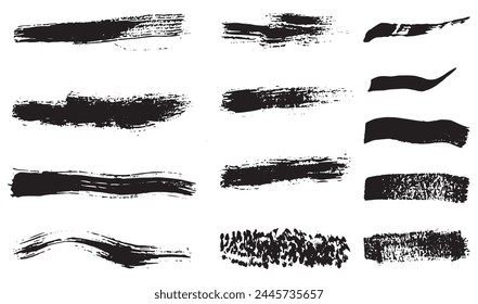 Brush Elements for note-taking, highlighting, and underlining in Hand drawn-style text. 