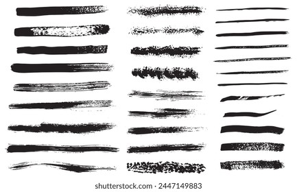 Brush Elements for note-taking, highlighting, and underlining in Hand drawn-style text. 