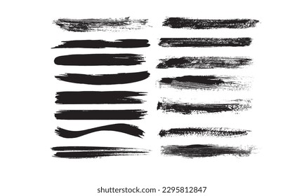 brush elements with various shapes