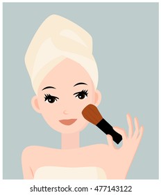 brush face vector