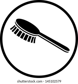 Brush fetlock vector icon