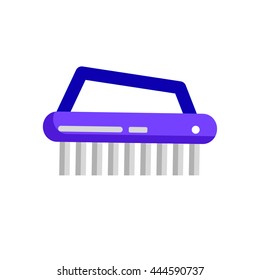 Brush fetlock vector icon Flat style vector illustration