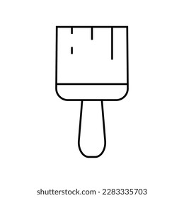 Brush flat icon. 1st May Worker s Day. Vector