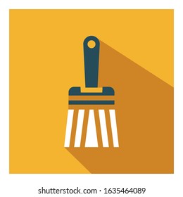 Brush flat icon vector - ui icon vector